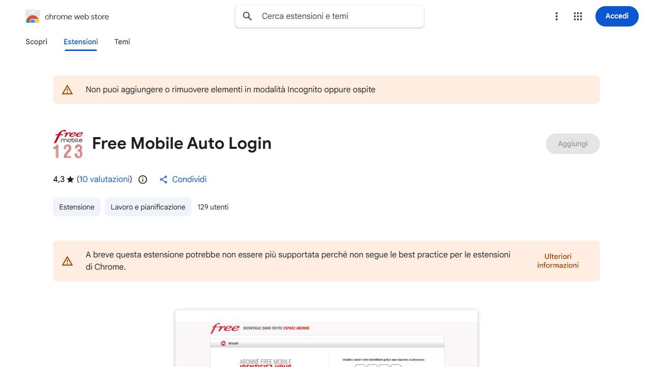 Free Mobile Auto Login