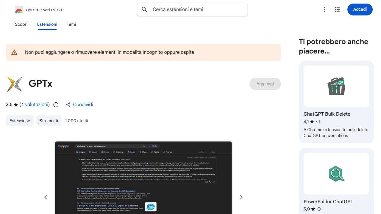 GPTX Chrome Extension