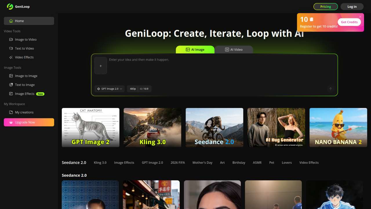 GeniLoop: All-in-one AI image & Video Generator