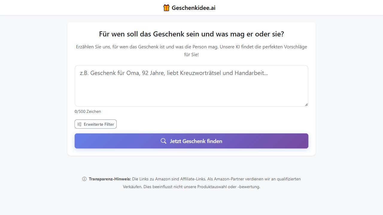 Geschenkidee.ai