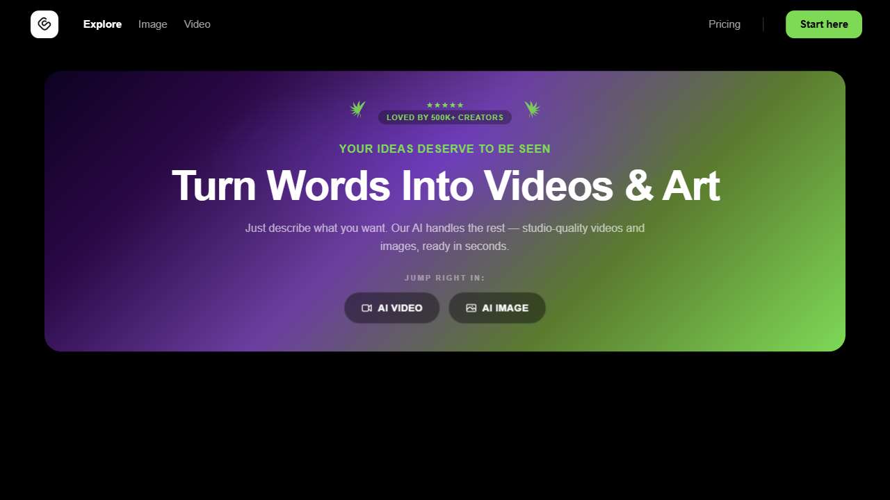 GoCrazyAI – Create AI Videos, Images, Music & More