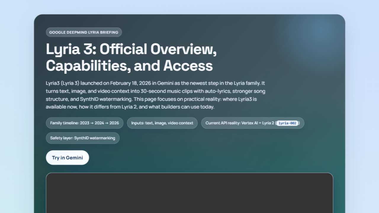 Google DeepMind Lyria 3