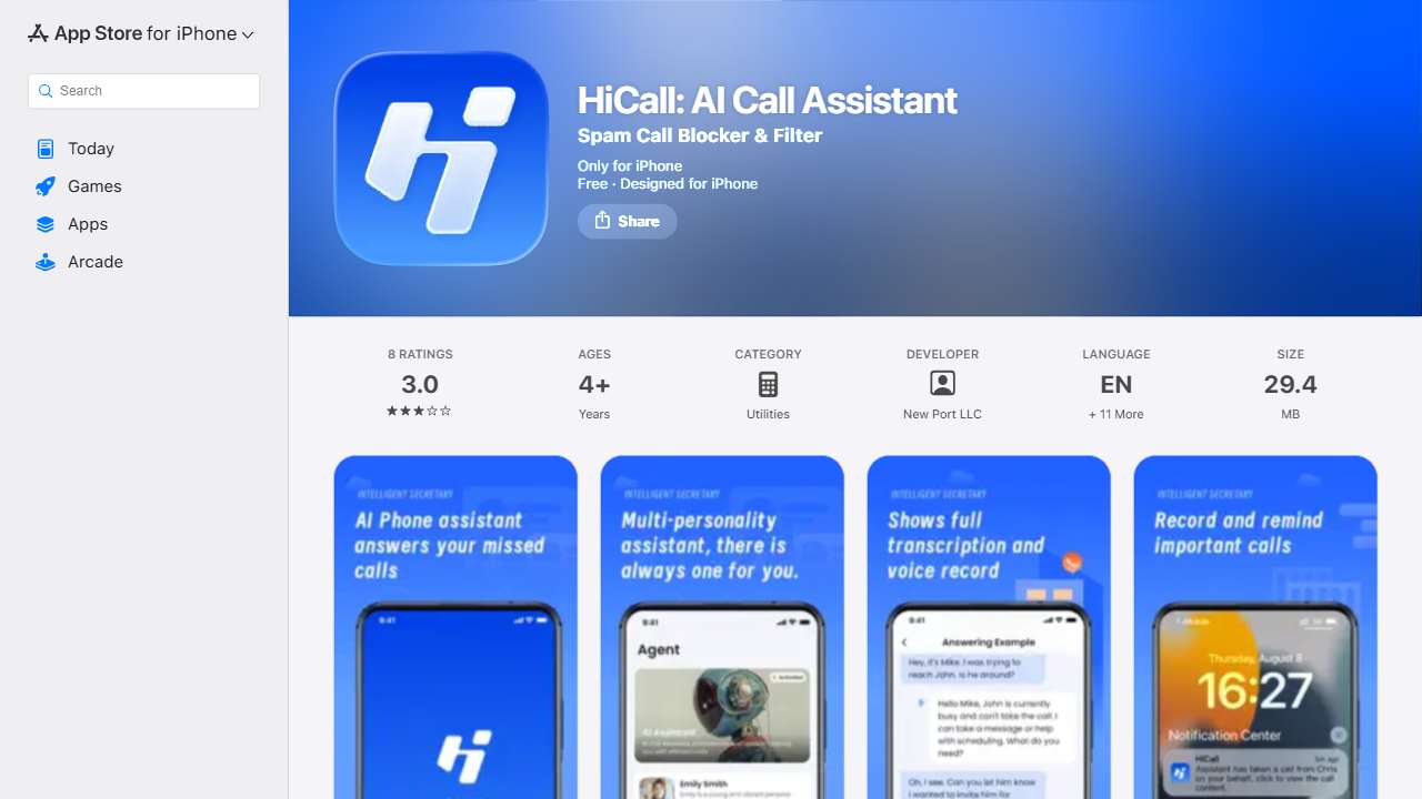 HiCall: AI Call Assistant