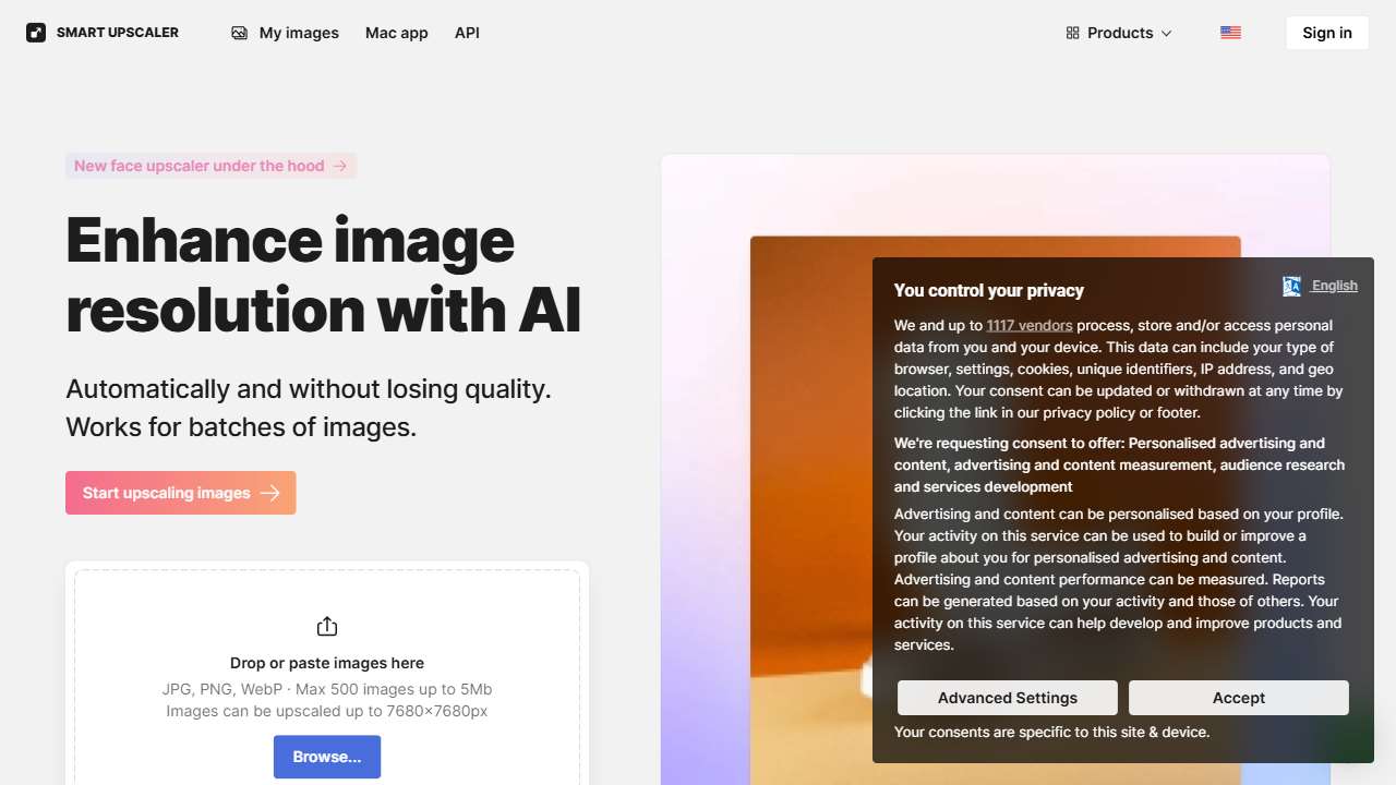 Icons8 Smart Upscaler
