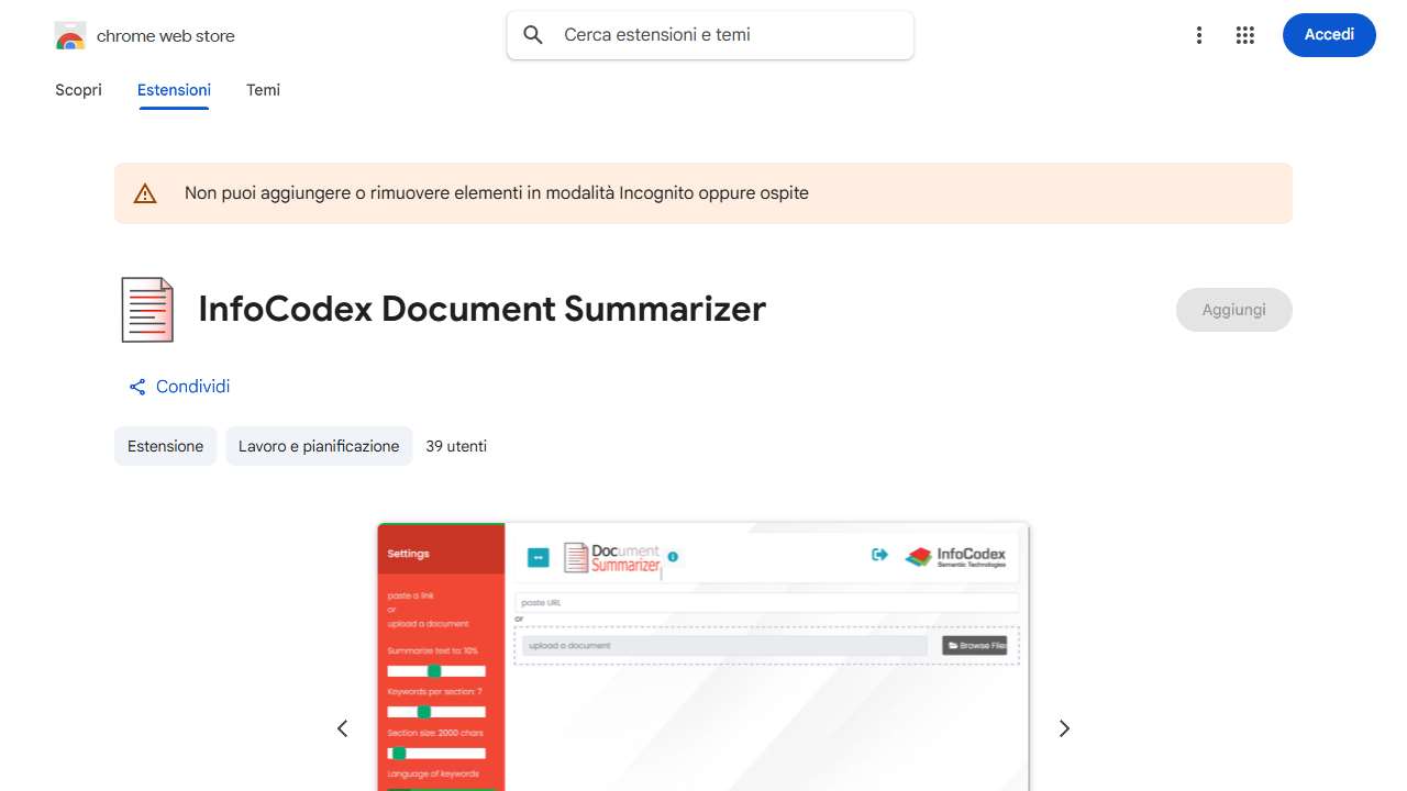 InfoCodex Document Summarizer