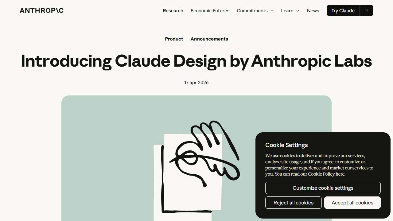 Introducing Claude Design by Anthropic Labs