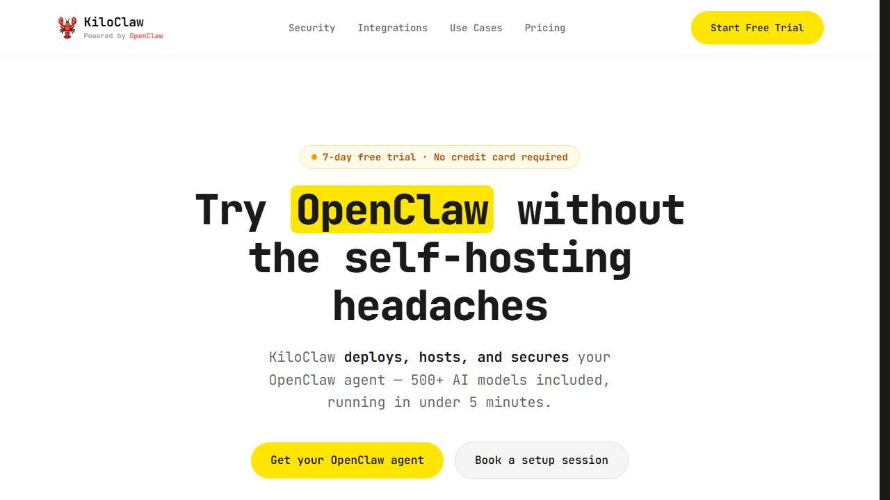Kilo - KiloClaw — Your AI assistant that actually does things