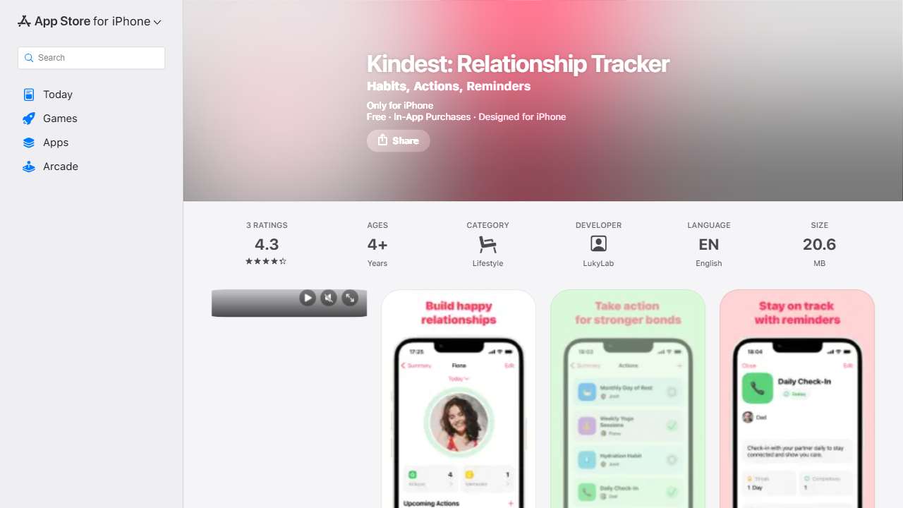Kindest: Actions & Reminders