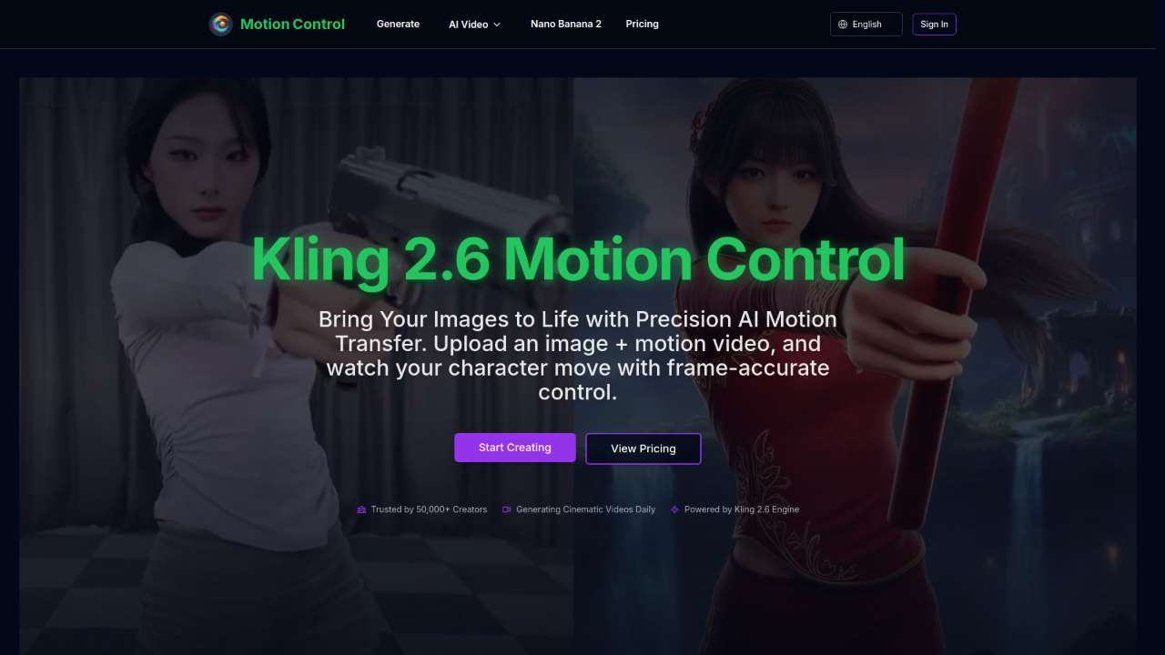 Kling 2.6 Motion Control