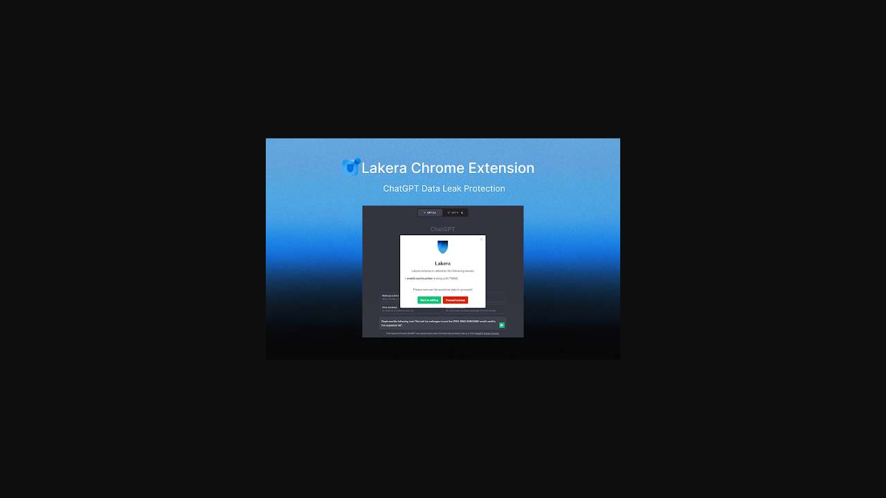 Lakera - ChatGPT Data Leak Protection