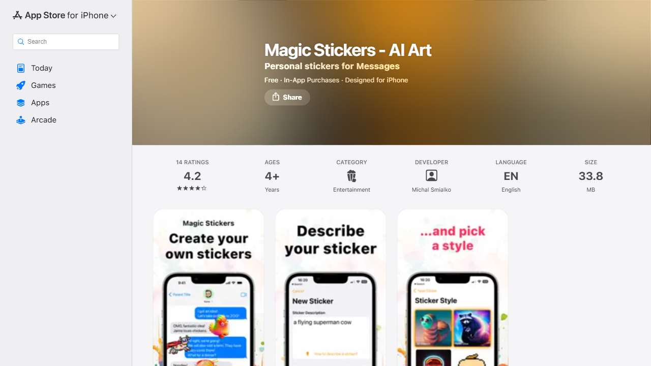 Magic Stickers - AI Art
