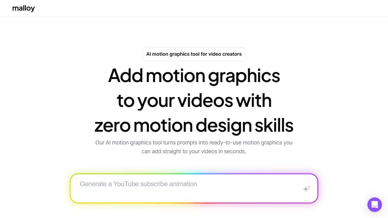 Malloy Studio - You AI Motion Designer