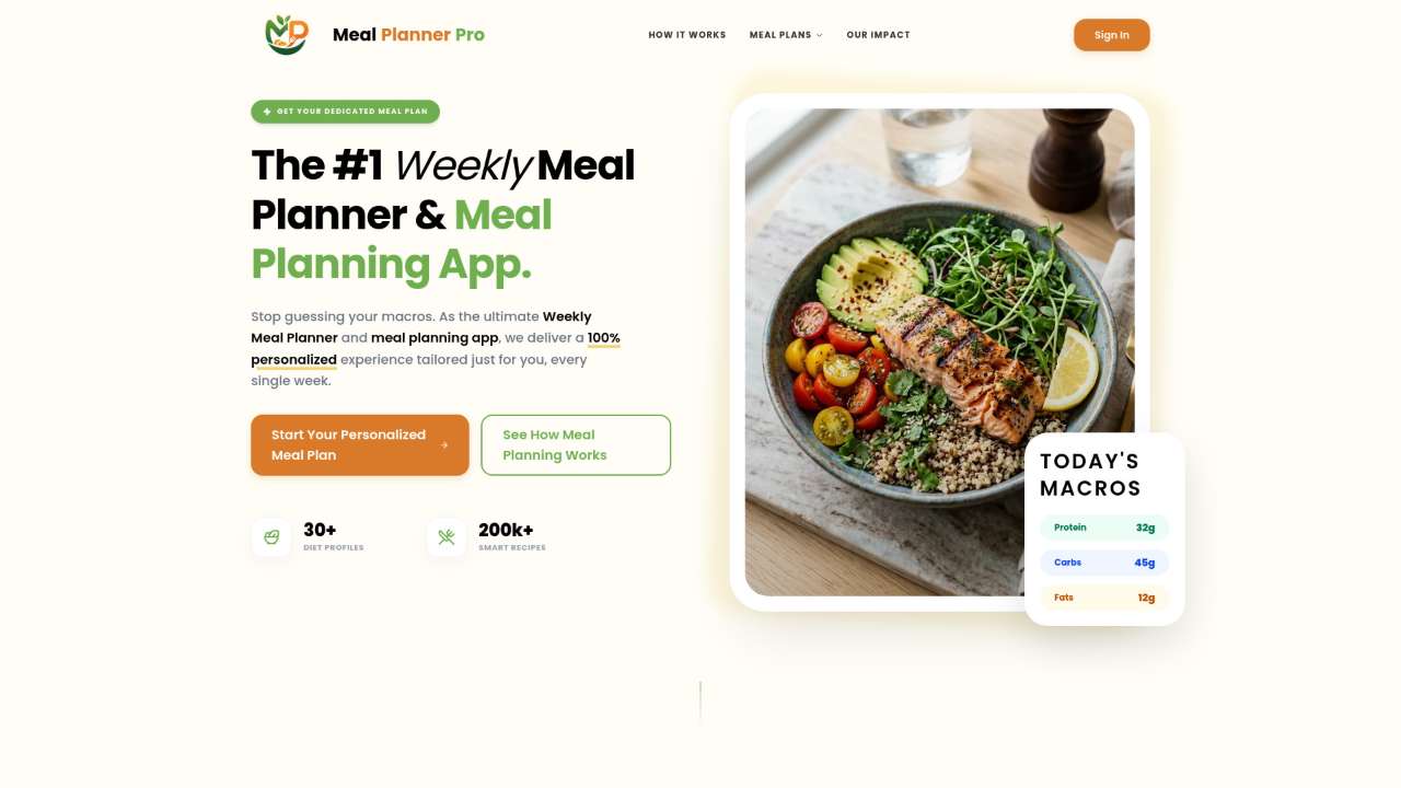 Meal Planner Pro