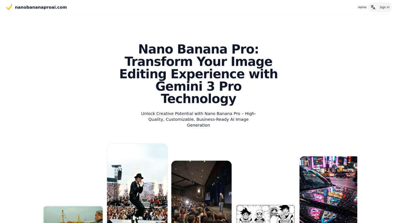 NanoBananaProAI.com:Free Nano Banana AI Image Editor