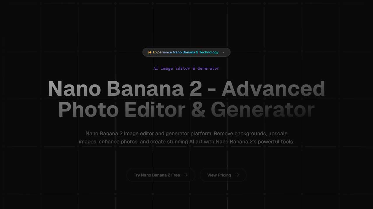 Nano Banana 2 --- Advanced Photo Editor - Generator