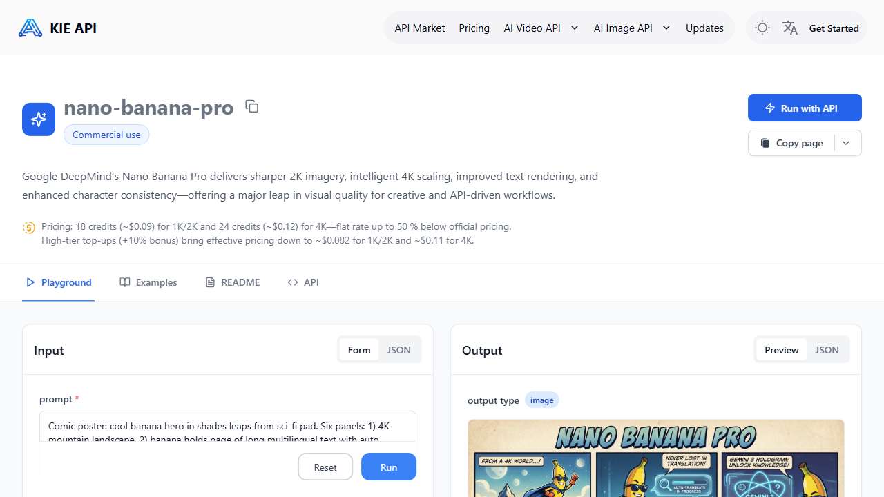 Nano Banana Pro API - Kie.ai
