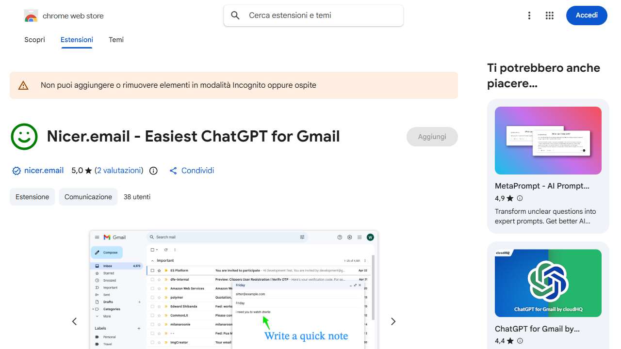 One Click AI Email