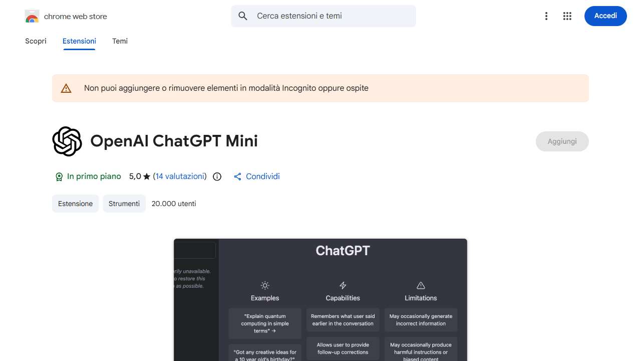 OpenAI Chat Mini