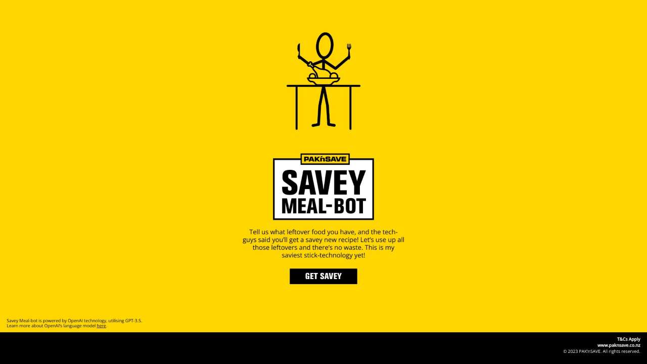 PAK'nSAVE Savey Meal-Bot