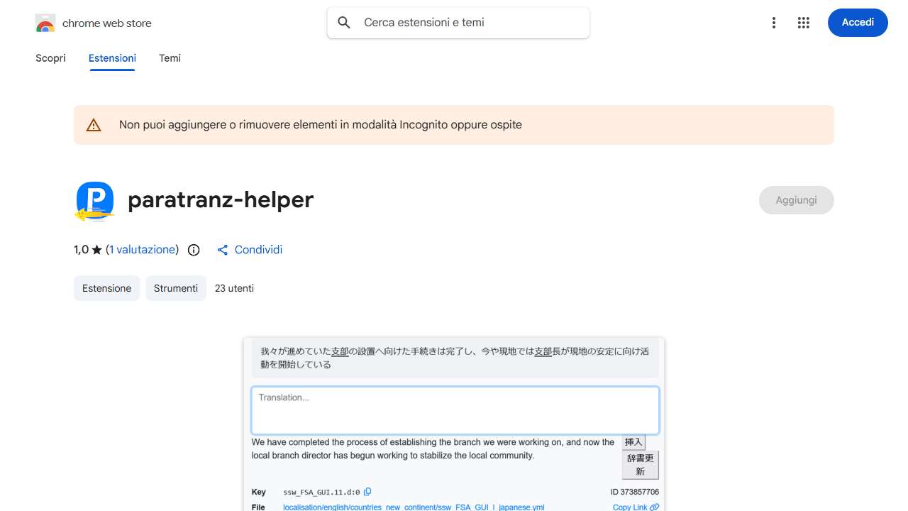 Paratranz Translation Accelerator