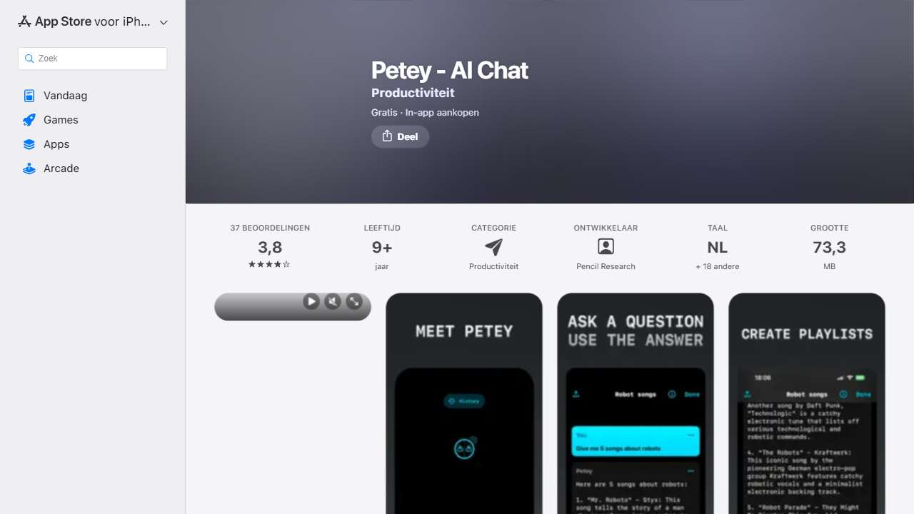 Petey - AI Chat
