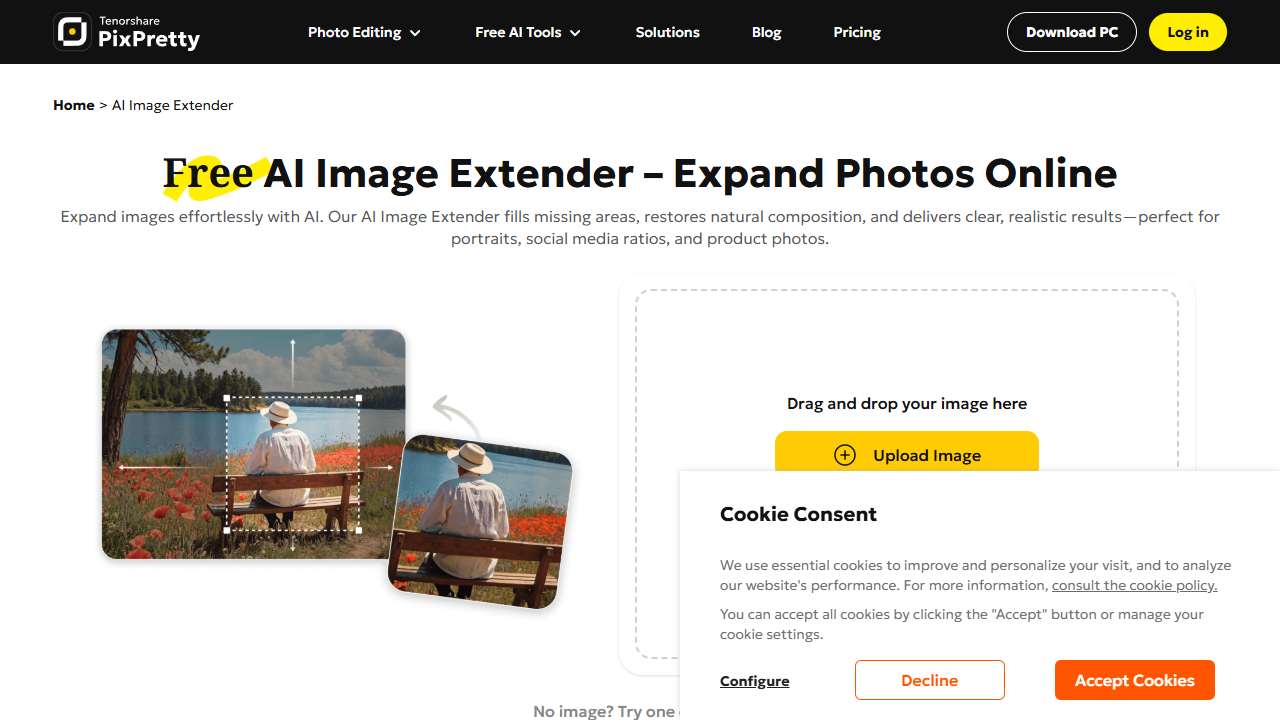 PixPretty Free AI Image Extender