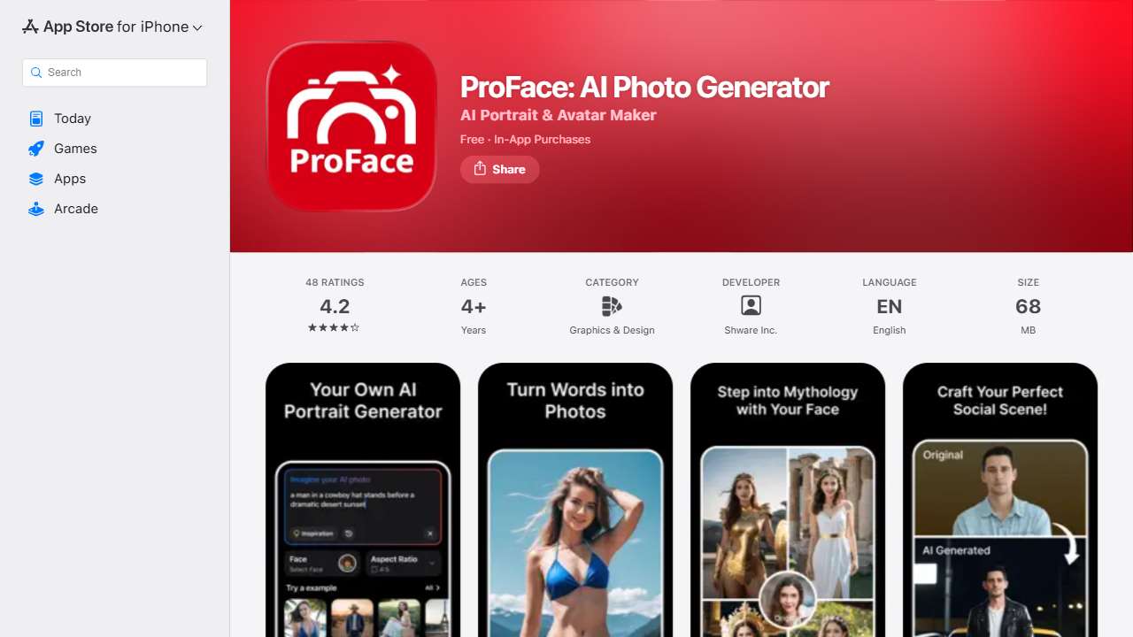 ProFace: AI Photo Generator