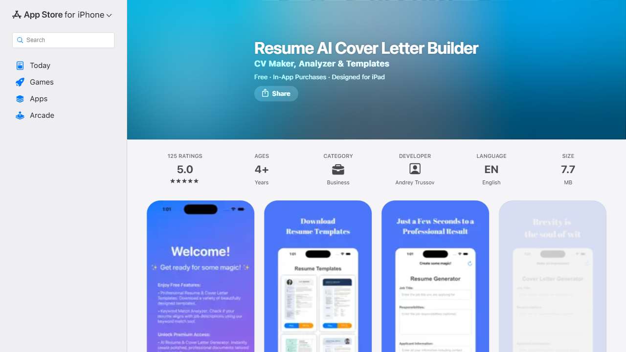 Resume AI Generator CV Builder