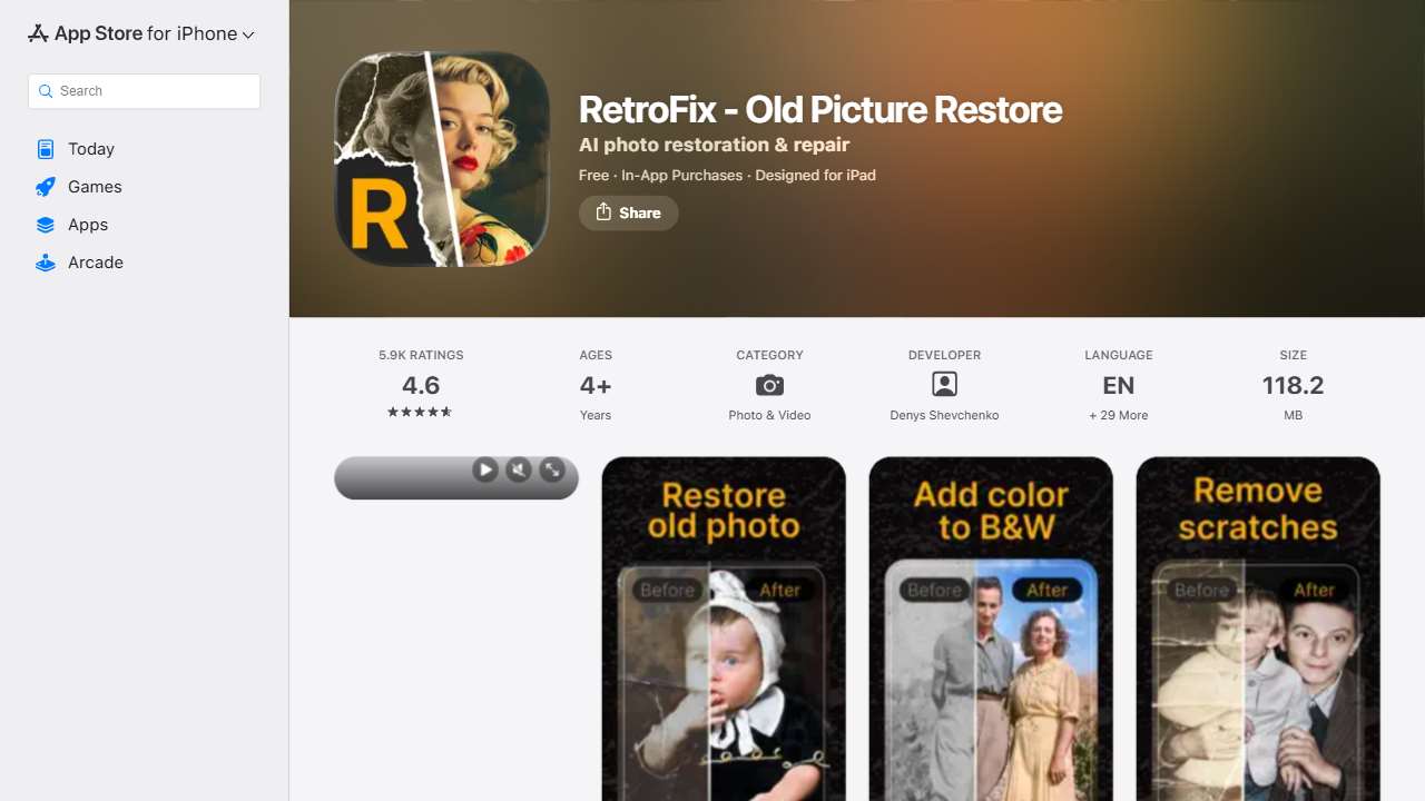RetroFix - Old Picture Restore