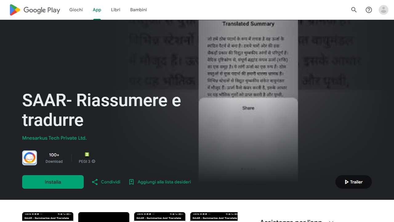 SAAR- Summarize And Translate