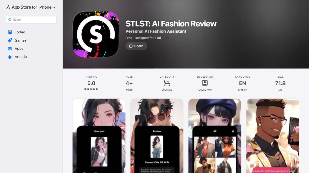 STLST: AI Fashion Review