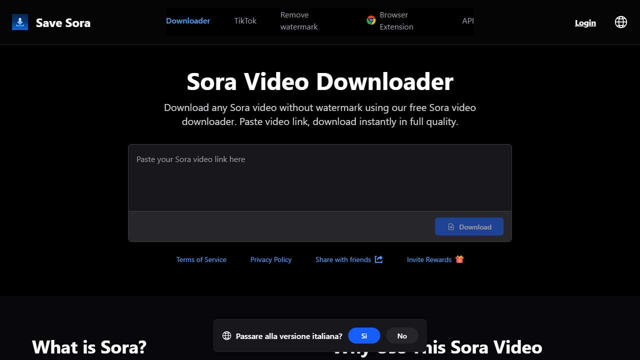 SaveSora: Sora Video Downloader