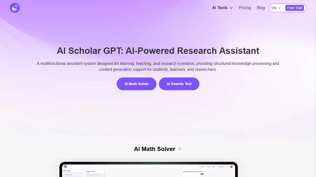 Scholar GPT AI: Advanced Research Assistant