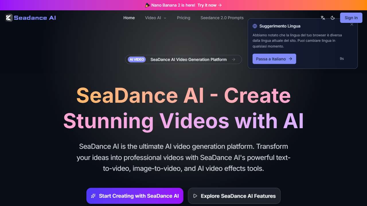 Seadance AI-Seedance 2.0