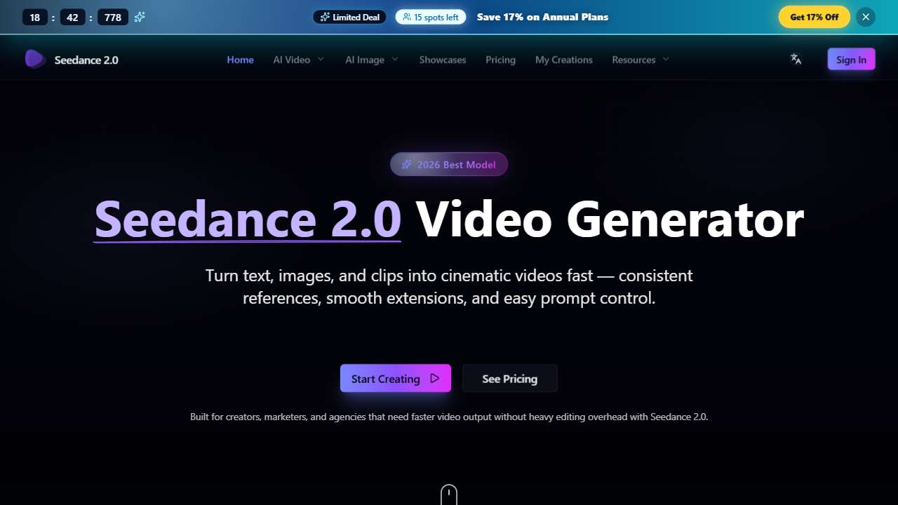 Seedance 2 Video Generator