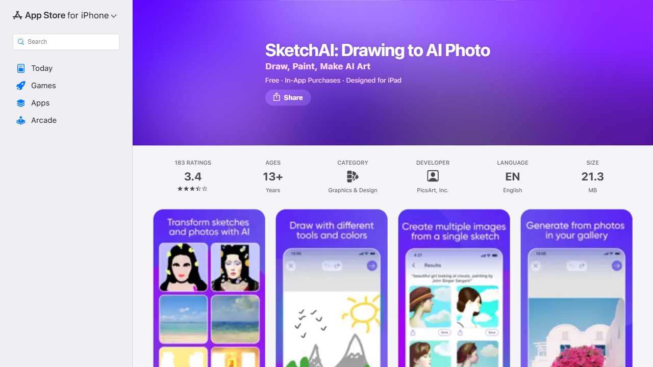 SketchAI: Drawing to AI Photo