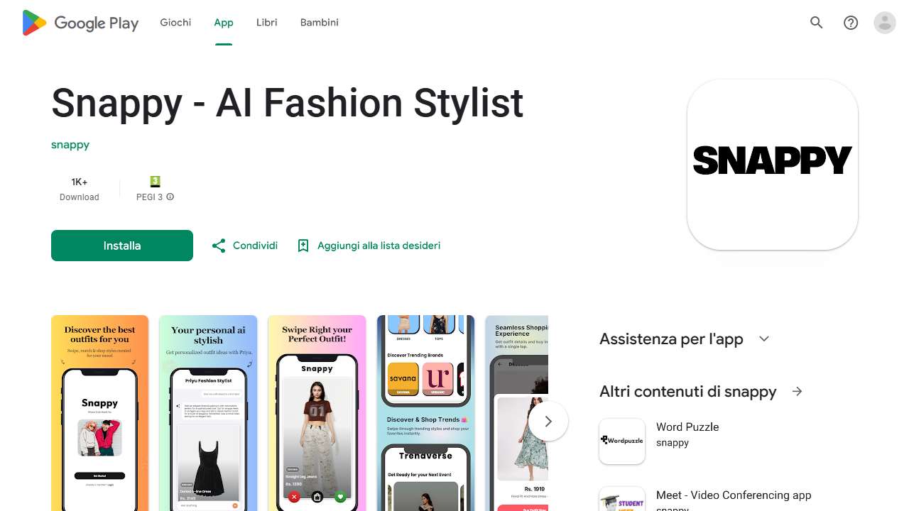 Snappy – Swipe, Match & Shop