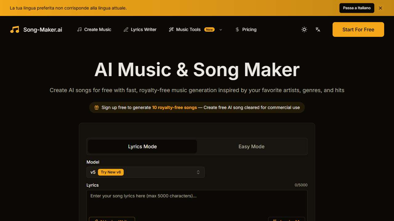 Song Maker AI: Royalty-Free Music Generator Inspired by Any Artist