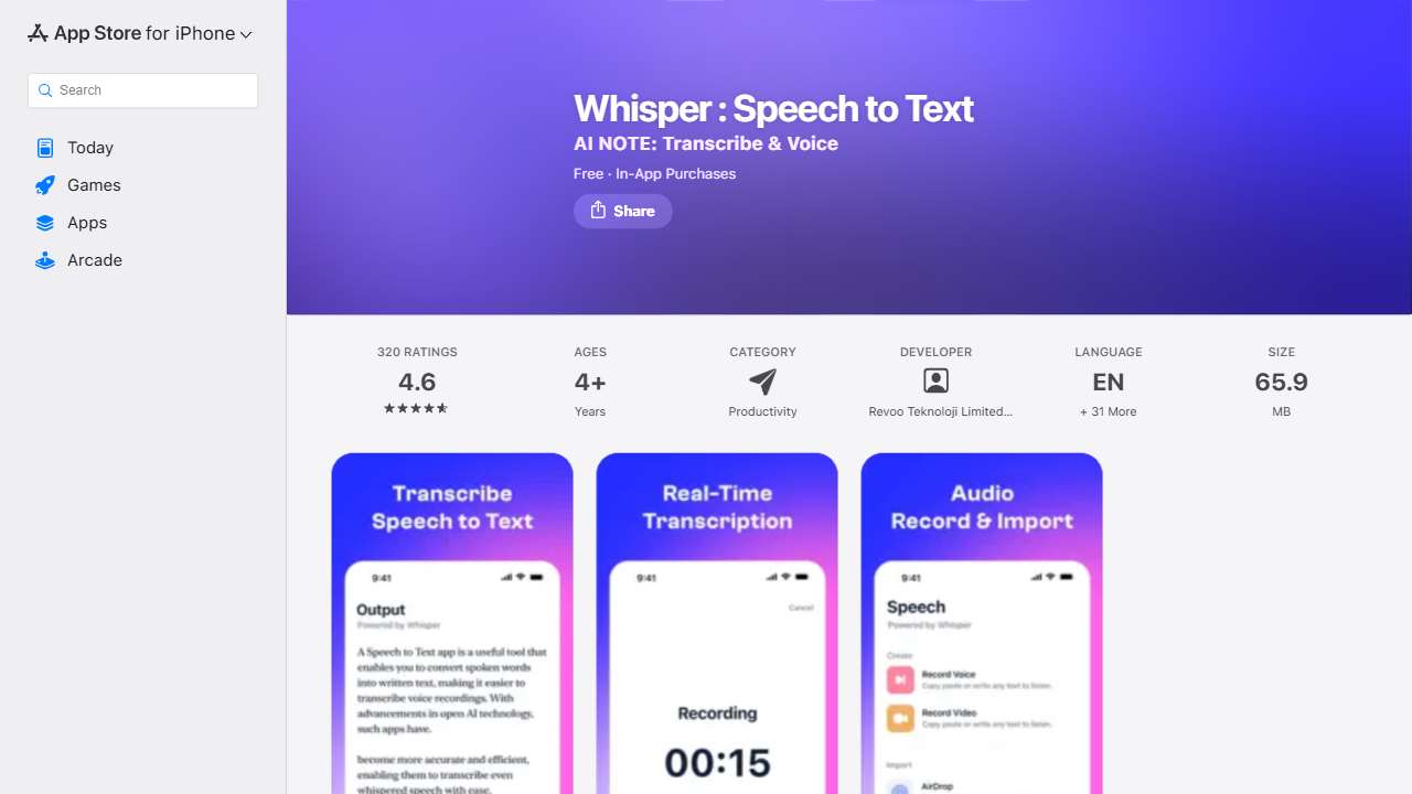 Speech to Text & Transcribe