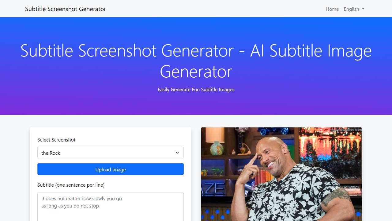 Subtitle Screenshot Generator