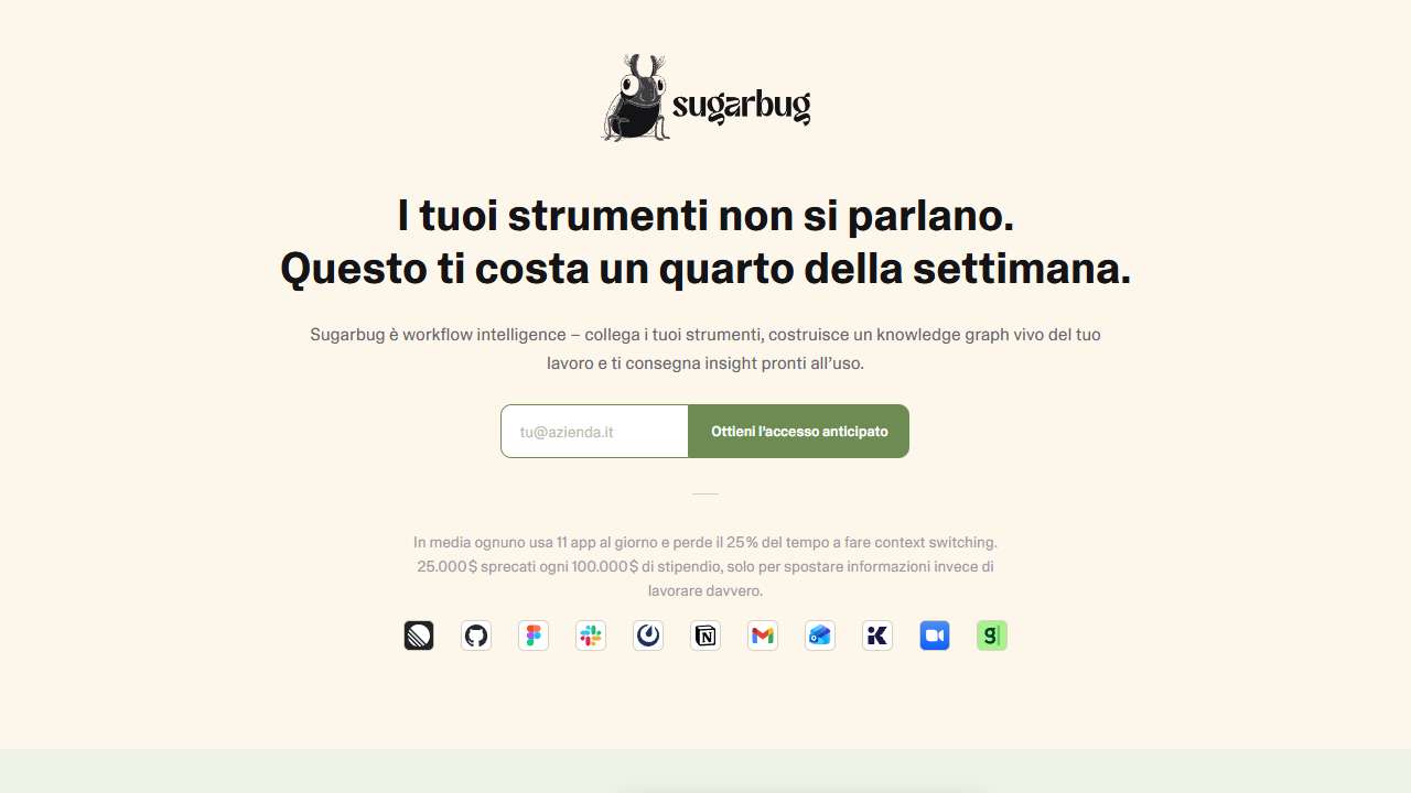 Sugarbug – La piattaforma di workflow intelligence