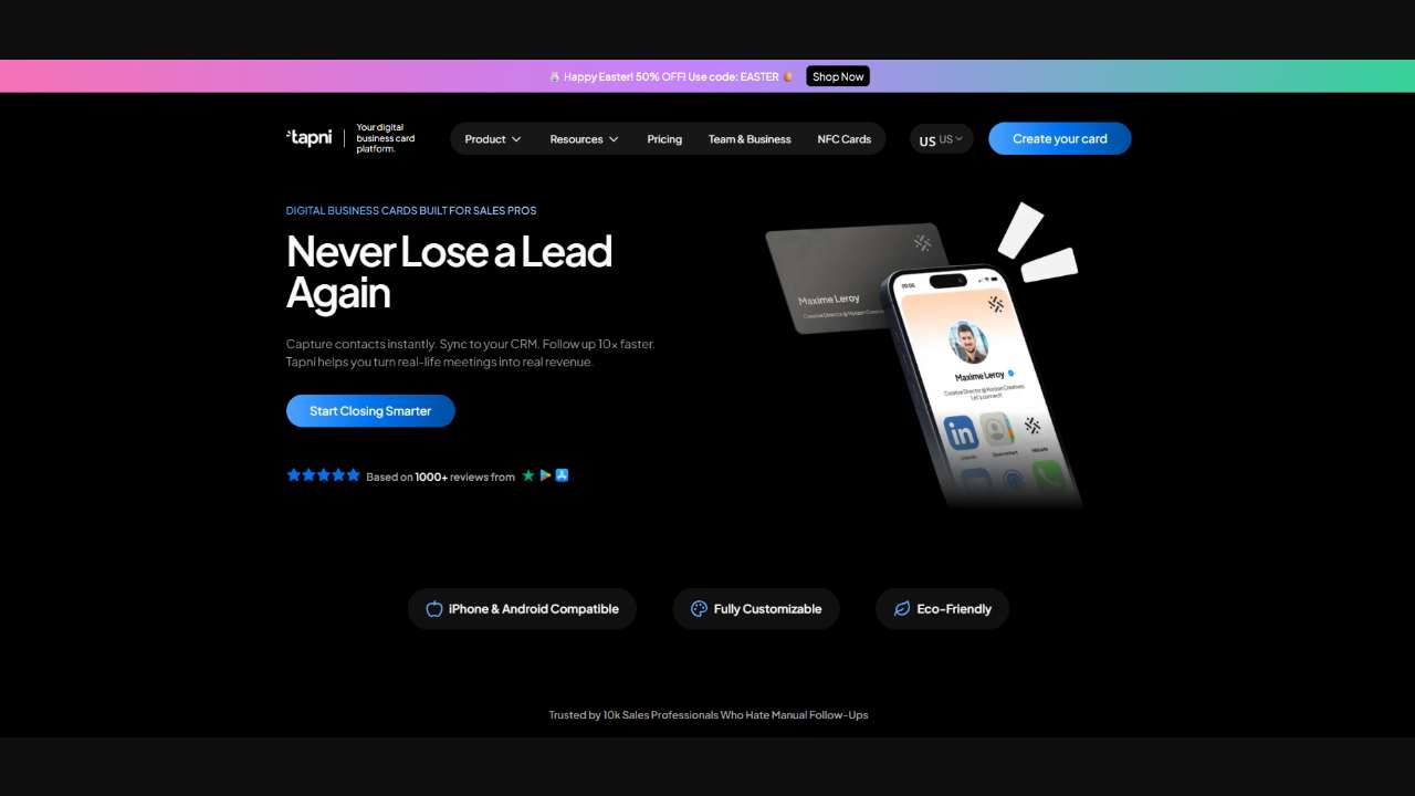 Tapni - Business Card CRM