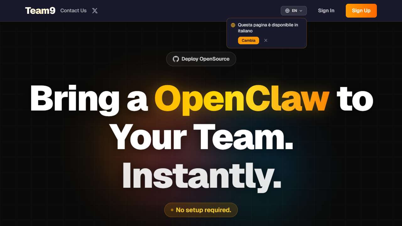 Team9 - Bring OpenClaw AI Agent to Your Team