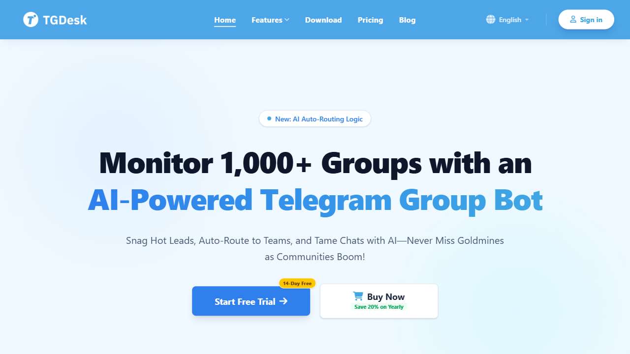 Telegram Group Bot - TGDesk