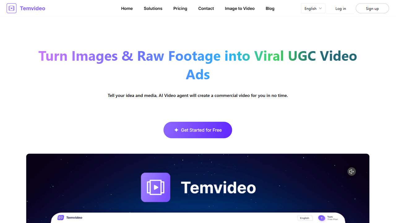 TemVideo - AI Viral Product Video Maker