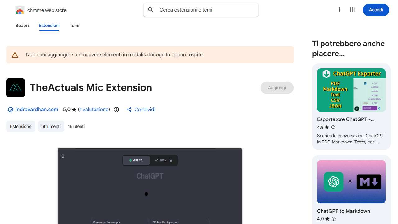 TheActuals Speech to Text for ChatGPT