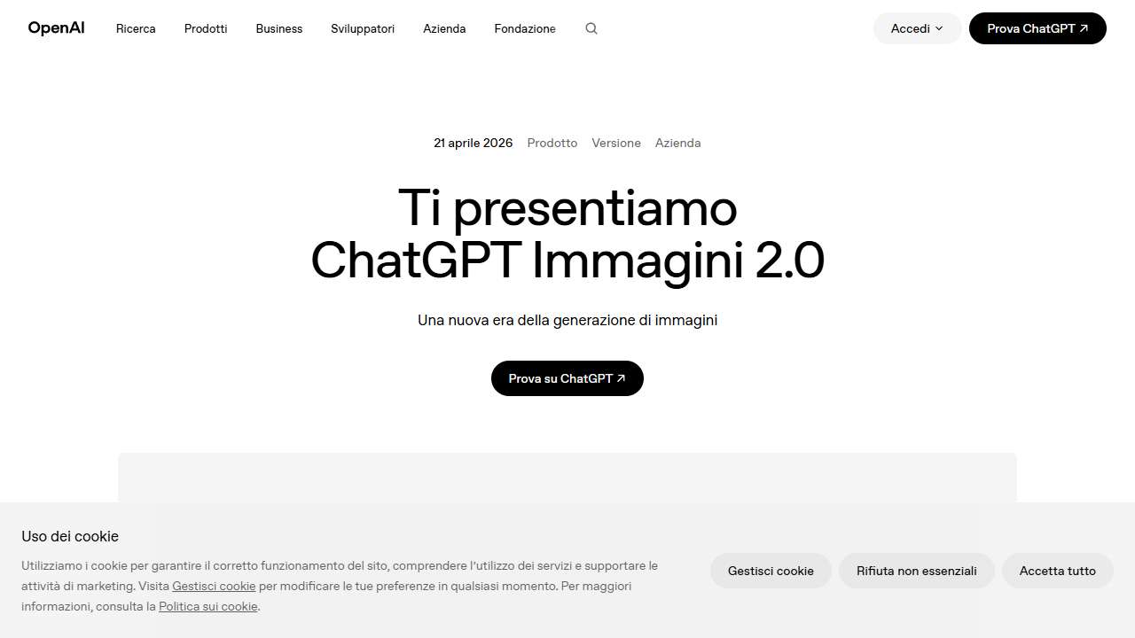 Ti presentiamo ChatGPT Immagini 2.0