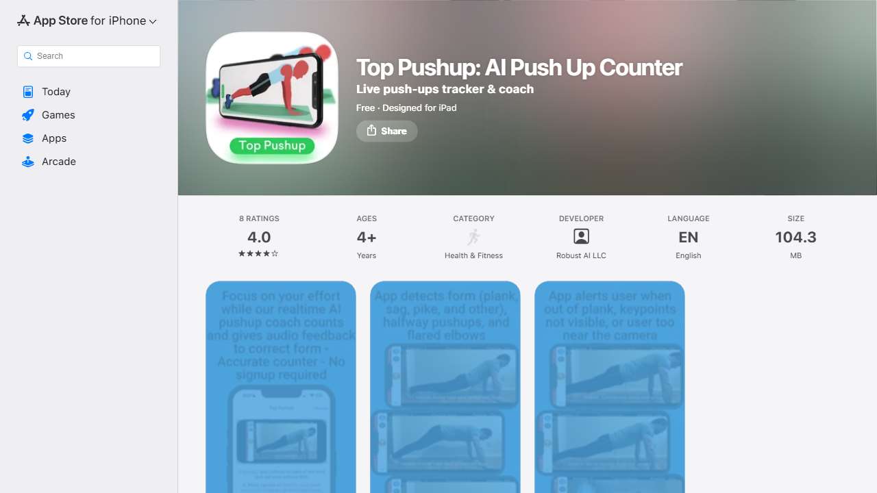 Top Pushup: AI Push Up Counter