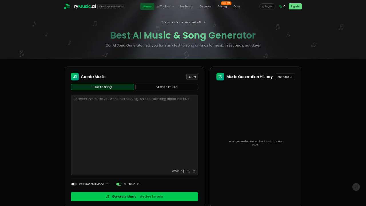 Trymusic AI
