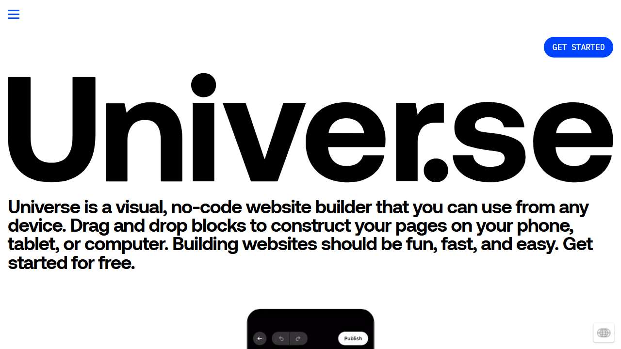 Universe Website Builder